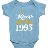 kings are born in 1993 Baby Onesie