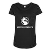 mortal kombat x dragon game logo Maternity Scoop Neck T-shirt