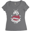 bad cat   gatos locos Women's Triblend Scoop T-shirt