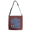 audio engineer tee Adjustable Strap Totes