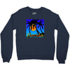 florida palm trees sunset Crewneck Sweatshirt