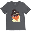 pug in a crew V-Neck Tee