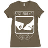 limited edition best friends hoof Ladies Fitted T-Shirt