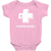 i'm with player Baby Onesie