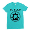 dj solo pixel Ladies Fitted T-Shirt