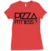 pizza fitness Ladies Fitted T-Shirt