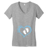 Custom baby boy name maternity design Women's V-Neck T-Shirt