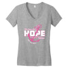 we have this hope breast cancer awareness Women's V-Neck T-Shirt