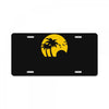 beach silhouette birds sand sunset License Plate