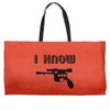 i love you and i know1 Weekender Totes