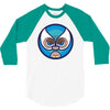 lucha libre   blue 3/4 Sleeve Shirt