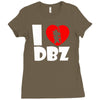 i love dbz  fun  super saiyajin piccolo vegeta dragonball son goku Ladies Fitted T-Shirt