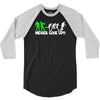 zombie never give up fun 3/4 Sleeve Shirt