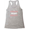 Feminism Means Equality Racerback Tank