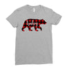 baby christmas bear Ladies Fitted T-Shirt