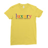 Luxury As A Croad Concept Ladies Fitted T-Shirt