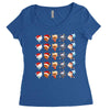 christmas animal Women's Triblend Scoop T-shirt