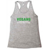 Vegans We're Not Crazy We're Just From The Future White Racerback Tank