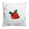 apple burster Throw Pillow