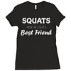 squats joke Ladies Fitted T-Shirt