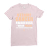 Uterine Cancer Awareness I Wear Peach For Some Special To Me Ladies Fitted T-Shirt