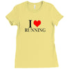 i love running Ladies Fitted T-Shirt