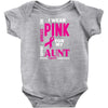 I Wear Grey For My Aunt (Brain Cancer Awareness) Baby Onesie