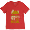 dude that camp trip in tents funny V-Neck Tee