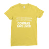 commassavenavy Ladies Fitted T-Shirt