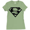 super tired superman Ladies Fitted T-Shirt