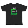 word muncher Toddler T-shirt