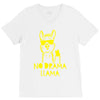 no drama llama (2) V-Neck Tee