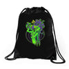 scared straight Drawstring Bags