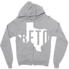 Beto Texas Map Zipper Hoodie