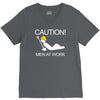 caution men at work V-Neck Tee