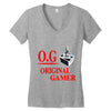 old school gamer Women's V-Neck T-Shirt