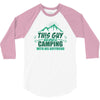 This Guy Loves Camping With His Boyfriend 3/4 Sleeve Shirt