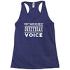 don't make me use my dietitian voice Racerback Tank