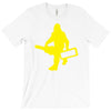 sasquatch guitar gear  funny bigfoot yeti comic monster retro T-Shirt