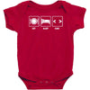 v1 eat sleep code Baby Bodysuit