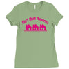 tribut t shirt john mellencamp   kleine rosa h&auml;user Ladies Fitted T-Shirt