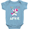 Born Unicorns-Born April Baby Bodysuit