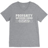 profanity spoken here V-Neck Tee