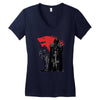 the king and the white wol Women's V-Neck T-Shirt
