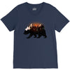 Bear Adventure With Rose V-Neck Tee