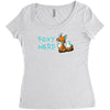 foxy nerd Women's Triblend Scoop T-shirt