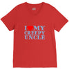 i heart my creepy uncle V-Neck Tee