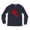 heartless splatter Long Sleeve Shirts