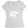 dad bear Women's Triblend Scoop T-shirt
