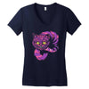 grinning like a cheshire cat 2 Women's V-Neck T-Shirt